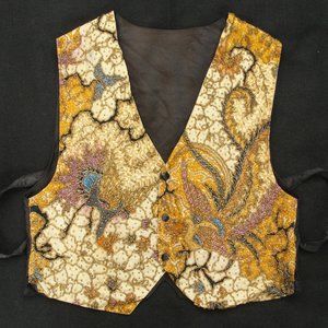 Superb Detailed Peacock BEADED Bird Pattern Vest